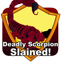 badge Duat Deadly Scorpion Slained!