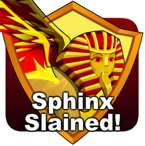 badge Sphinx Guardian Slained!