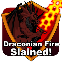 badge Draconian Fire Slained!