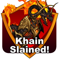 badge Khain Slained!