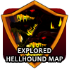 badge Explored HellHound Map