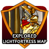 badge Explored LightFortress Map