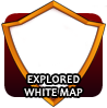 badge Explored White Map