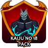 badge Kaiju no 18 Pack