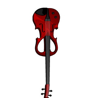 Elegant Gothic Violin