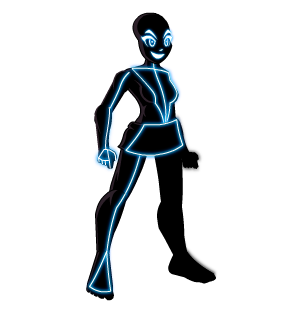 Neon Blue Shadow male