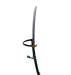 Jade Yokai Katana Unsheath