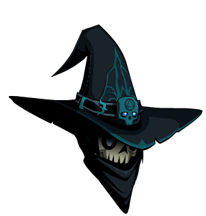Arcane Dark Caster Skull Hat