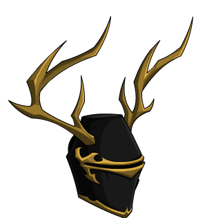 Antlered Golden Anjou Visor