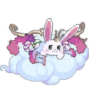Bright Easter Cloud Bunny