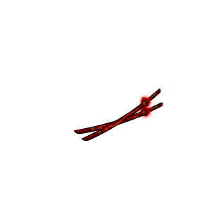 Dual Crimson Sheathed Katana Cape