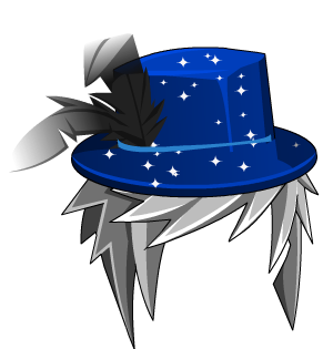 New Year Blue Sparkling Hat