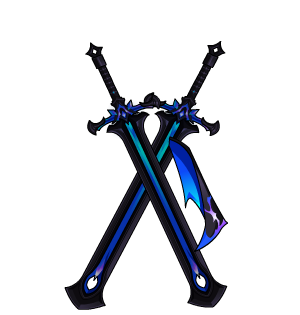 Dark Elf Thunder Back Swords