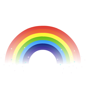 Sparkling Rainbow Cape