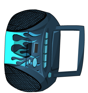 Casual Blueflame Boombox