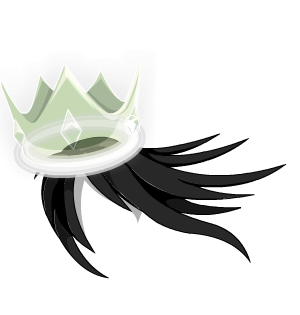 Crowned Halo Hair CC