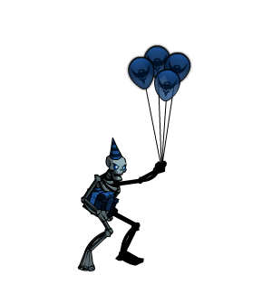 Dark Birthday Party Baloon Guest