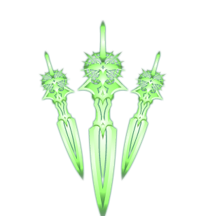 Toxic Aura Backblades Cape