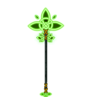 Emerald Intricacy Staff