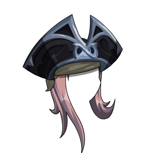 Silver Alpha Pirate Hat with Locks (Infinity)