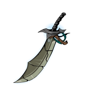 Sheathed CurseCaster Cutlass Cape