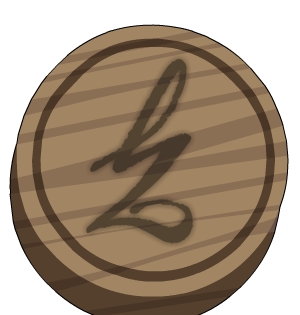 Z's LARGE Wooden Coin