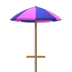 Girly Beach Umbrella Sword