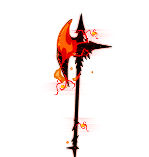 Flaming War Demon Axe