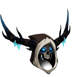 Frostlorn Horned Skull + Hood