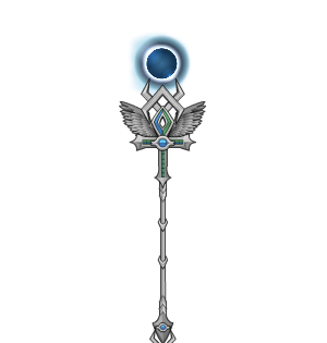 Blue stone Knight Staff