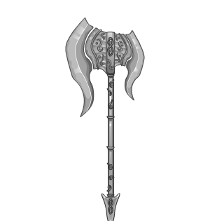 Ornate Metal Axe