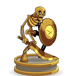 Gold Undead Statue