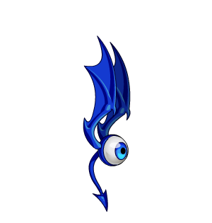 Blue Flying Eyeball Pet