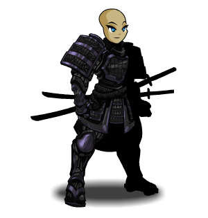 Night Realm Samurai Armor male