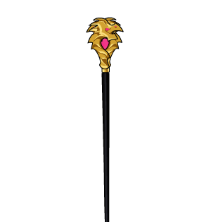 Golden Formal Love Warrior Cane