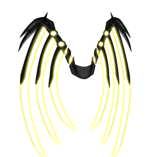 Gilded Fallen Angel Wings